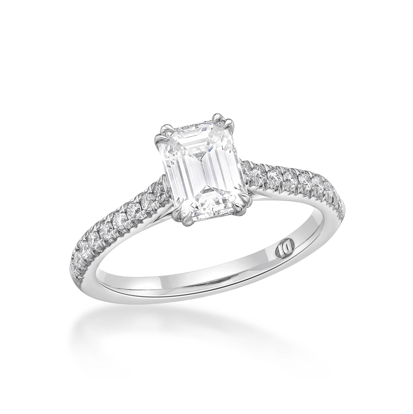 Venus - Emerald Cut Diamond Engagement Ring image 1