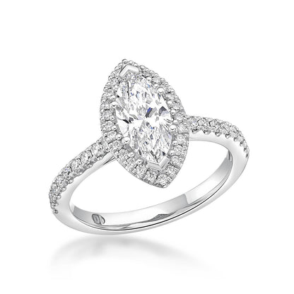 Estelle - Marquise Cut Diamond Engagement Ring image 1