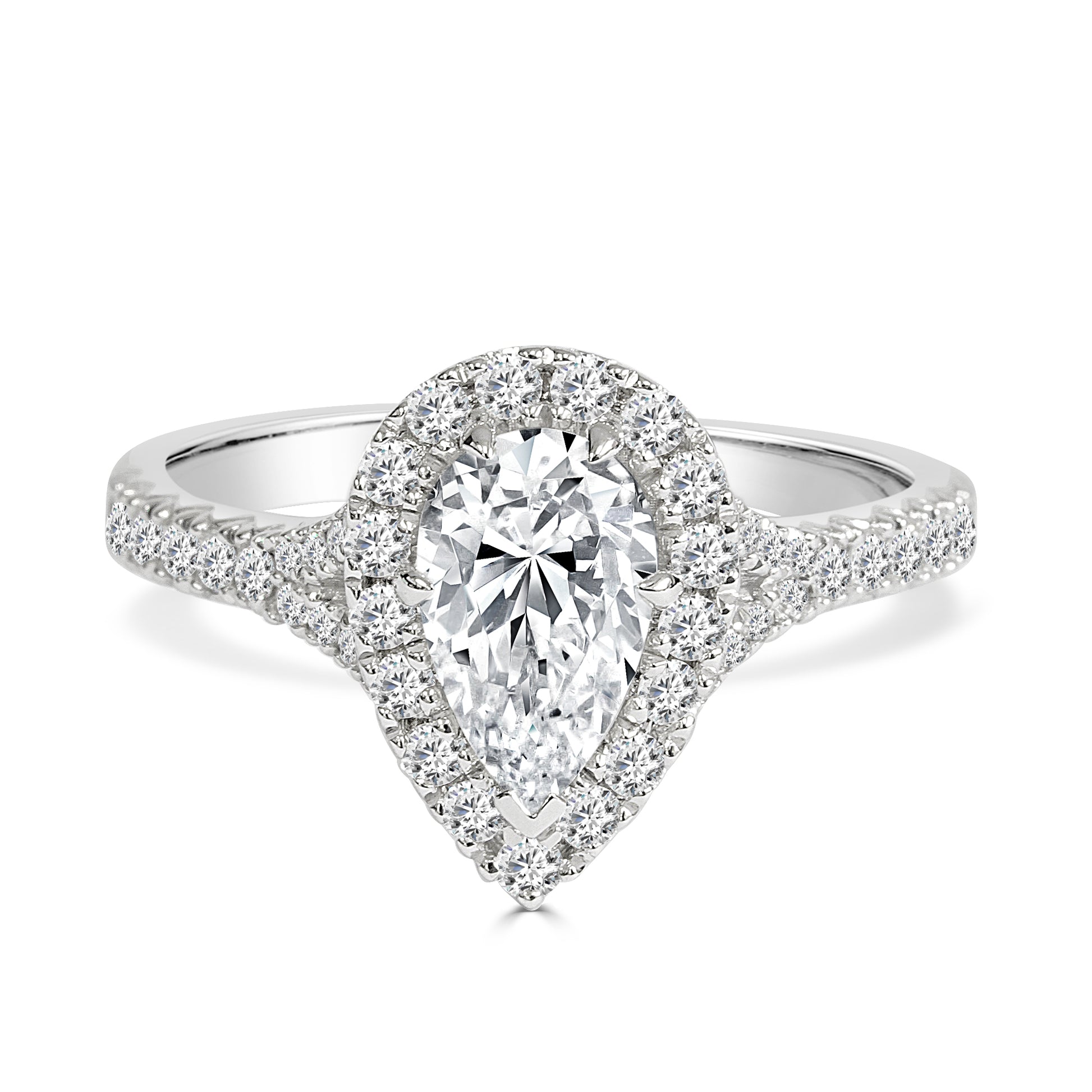Halley - 1 Carat Pear Cut Diamond Engagement Ring image 0