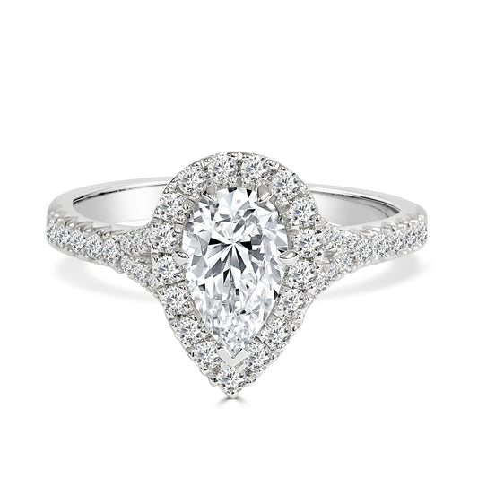 Halley - 1 Carat Pear Cut Diamond Engagement Ring image 0