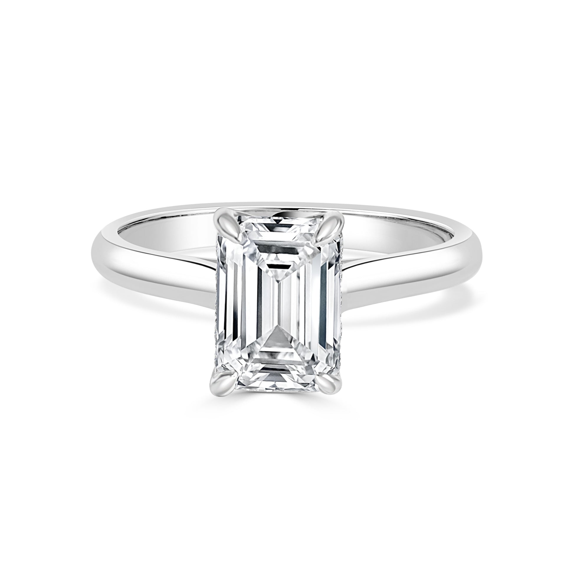 Emerald Cut Solitaire Engagement Ring image 0