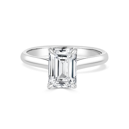 Emerald Cut Solitaire Engagement Ring image 0