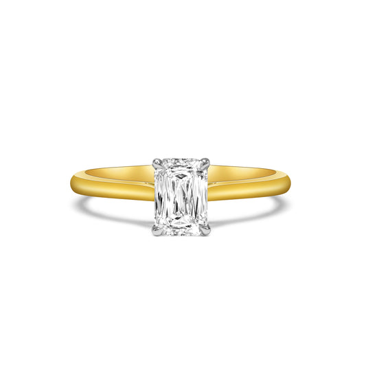 Emerald Cut Solitaire Diamond Engagement Ring image 0