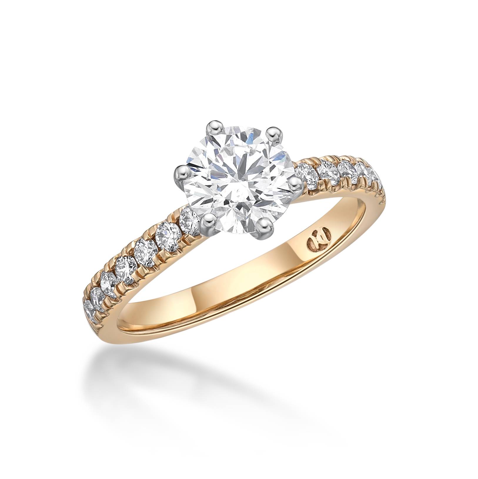 Amara - Round Brilliant Cut Diamond Engagement Ring image 1