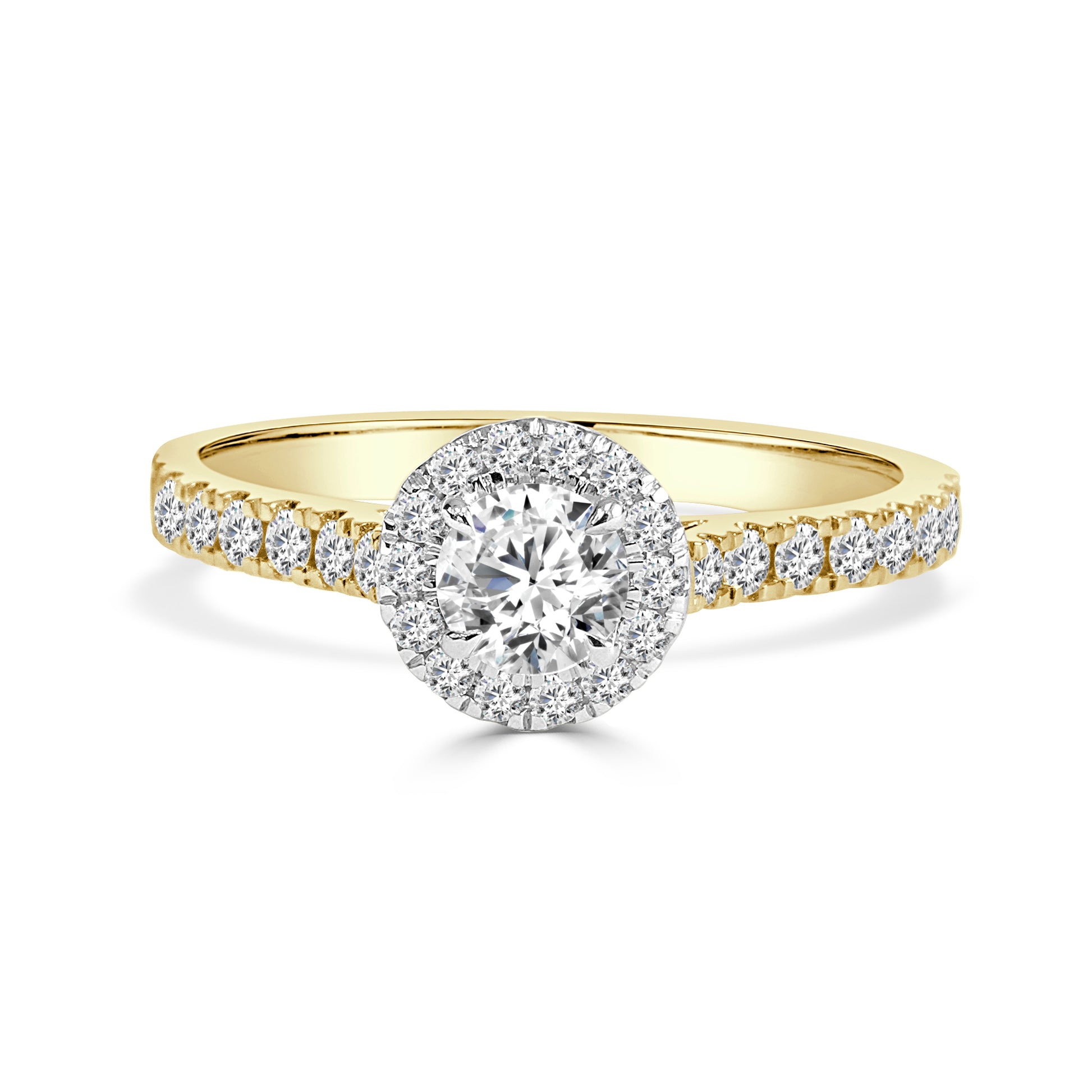 Maia - 18ky Round Brilliant Cut Diamond Engagement Ring image 0